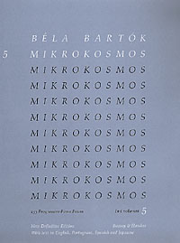 Bartok Mikrokosmos Vol 5 Eng/port/span/jap Sheet Music Songbook