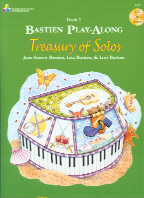 Bastien Play-along Treasury Of Solos Bk 2&cd Piano Sheet Music Songbook