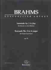 Brahms Serenade No 2 Op16 Amaj 1 Piano Duets Sheet Music Songbook