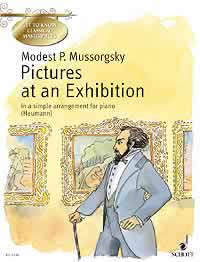 Mussorgsky Pictures At An Exhibition Heumann Piano Sheet Music Songbook