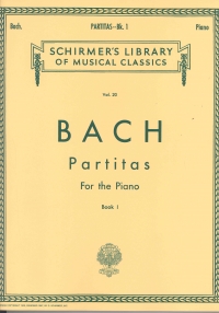 Bach Partitas (6) Book 1 Piano Sheet Music Songbook