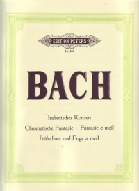Bach Italian Concerto Chromatic Fantasie Fuge Pf Sheet Music Songbook