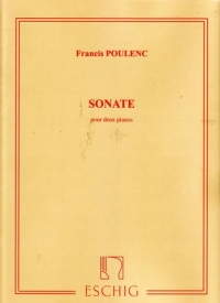 Poulenc Sonata 2 Pianos Sheet Music Songbook