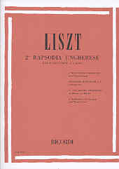 Liszt Hungarian Rhapsody No 2 Piano Duet Sheet Music Songbook