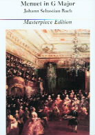 Bach Menuet G Masterpiece Edition Piano Sheet Music Songbook