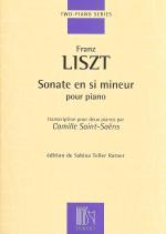 Liszt Sonata Bmin Trans 2 Pianos Saint-saens Sheet Music Songbook