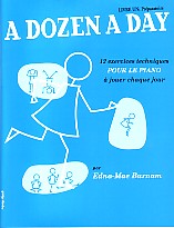 Dozen A Day Book 1 (burnam)  French Edition  Sheet Music Songbook