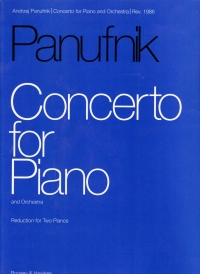 Panufnik Piano Concerto No 2 Piano Duet Sheet Music Songbook