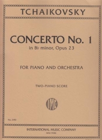 Tchaikovsky Concerto No 1 Bbmin Op23 2pf/4hd Sheet Music Songbook