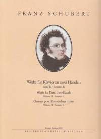 Schubert Sonatas Vol 2 Piano Sheet Music Songbook
