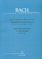 Bach Miscellaneous Works For Piano 1 Sheet Music Songbook