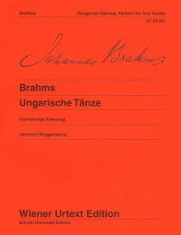 Brahms Hungarian Dances Herttrich/roggenkamp Duet Sheet Music Songbook