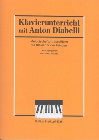 Diabelli 8 Melodic Performance Pieces Piano Duet Sheet Music Songbook