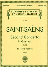 Saint-saens Concerto Op22 No 2 Gmin Sheet Music Songbook
