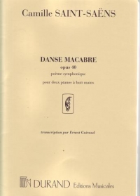 Saint-saens Danse Macabre 2 Piano/8 Hands Sheet Music Songbook