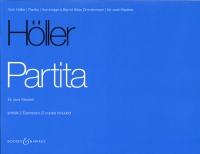 Holler Partita For 2 Pianos Sheet Music Songbook
