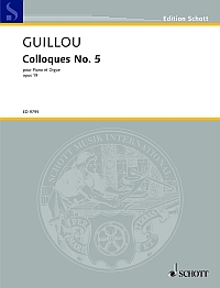 Guillou Colloque No 5 Op19 Piano & Organ Sheet Music Songbook
