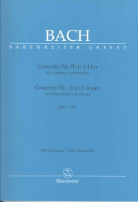 Bach Concerto No 2 Emaj 2 Piano 4 Hands Bwv105 Sheet Music Songbook