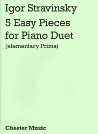 Stravinnsky Five Easy Pieces Piano Duet Sheet Music Songbook