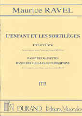 Ravel Lenfant Et Les Sortileges (extracts) Piano Sheet Music Songbook