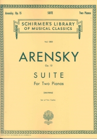 Arensky Suite Op15 2 Piano 4 Hands Sheet Music Songbook