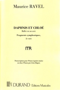 Ravel Daphnis & Chloe 2nd Suite Piano Duet Sheet Music Songbook