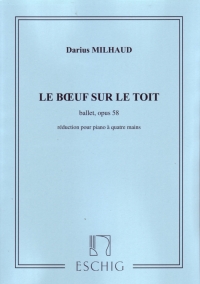 Milhaud Boeuf Sur Le Toit Piano Duet Sheet Music Songbook