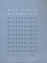 Bartok Mikrokosmos Vol 2 Eng/port/span/jap Sheet Music Songbook