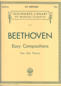 Beethoven Easy Compositions For The Piano Sheet Music Songbook
