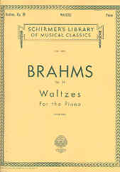 Brahms Waltzes Op39 Whiting Piano Solo Sheet Music Songbook