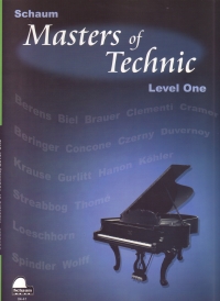 Schaum Masters Of Technic Level 1 Piano Sheet Music Songbook