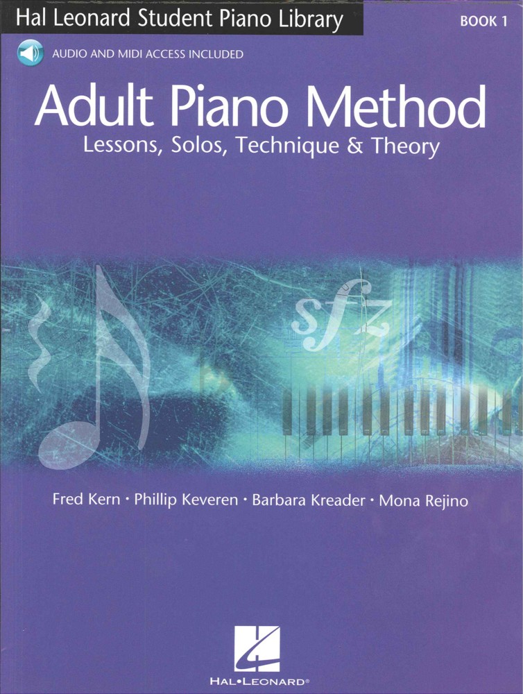 Hal Leonard Adult Piano Method Book 1 + Online Sheet Music Songbook