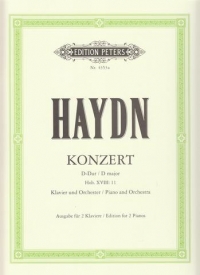 Haydn Concerto D Hobxviii. 11  2 Pianos Hinze Sheet Music Songbook