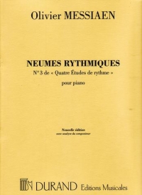 Messiaen Neumes Rythmiques Piano Sheet Music Songbook