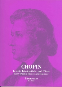 Chopin Easy Piano Pieces & Dances Sheet Music Songbook