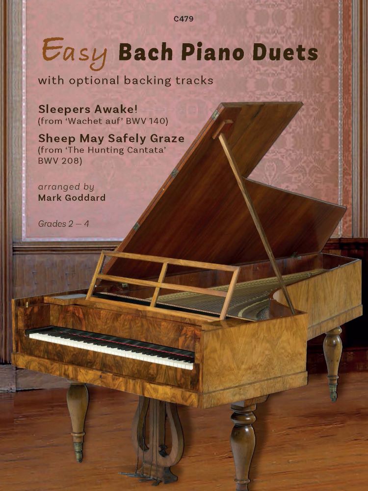Easy Bach Piano Duets Goddard Sheet Music Songbook