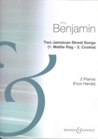 Benjamin Two Jamaican Street Songs 2 Pianos Sheet Music Songbook