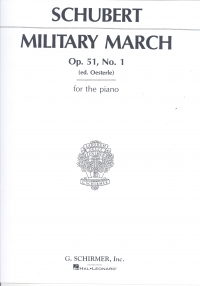 Schubert March Militaire Op 51 No 1 Piano Sheet Music Songbook