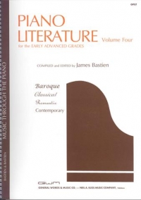 Bastien Piano Literature Vol 4 Sheet Music Songbook