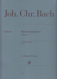 Bach Jc Piano Sonatas Book 1 Op5 Sheet Music Songbook