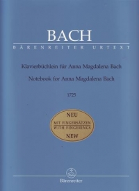 Bach Anna Magdalena Bach Notebook 1725 Piano Sheet Music Songbook