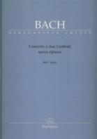 Bach Concerto For 2 Harpsichords Bwv1061a Sheet Music Songbook