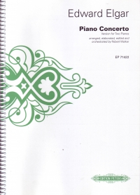 Elgar Piano Concerto Walker 2 Pfs (pf Reduction) Sheet Music Songbook