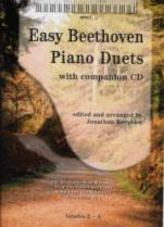 Beethoven Easy Beethoven Piano Duets Book/cd Sheet Music Songbook