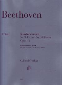 Beethoven Sonatas (2) Op14 No1 E/op14 No2 G (9/10) Sheet Music Songbook