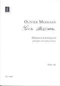 Messiaen Oiseaux Exotiques Piano Part Sheet Music Songbook