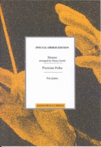 Strauss Pizzicato Polka Piano Duet Sheet Music Songbook