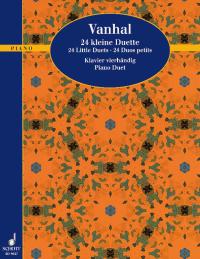 Vanhal 24 Little Duets Piano Sheet Music Songbook