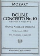 Mozart Concerto No 10 Eb K365 2pf Mozart Cadenzas Sheet Music Songbook