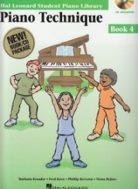 Hal Leonard Student Piano Technique 4 Book/cd Sheet Music Songbook